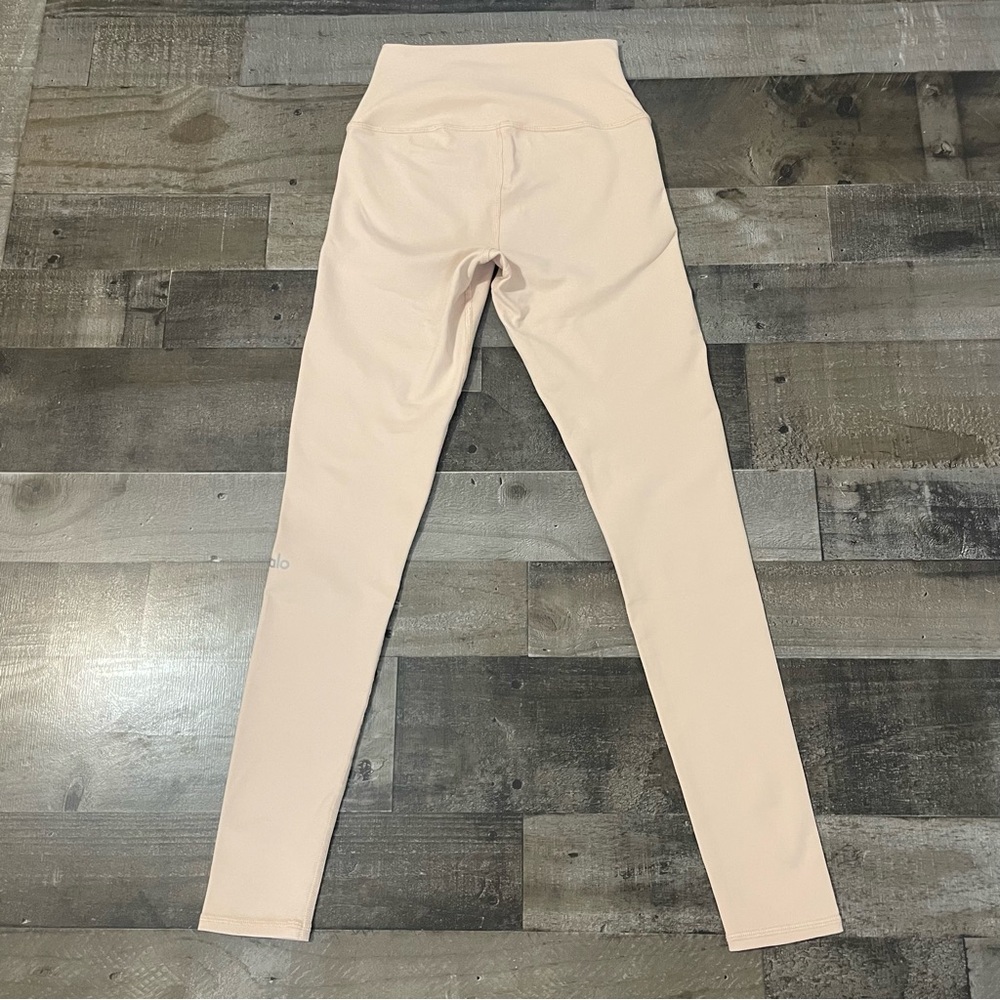 ALO Yoga Airbrush Leggings High Rise Women’s XS Nectar Light Pink Full Length - Picture 4 of 11